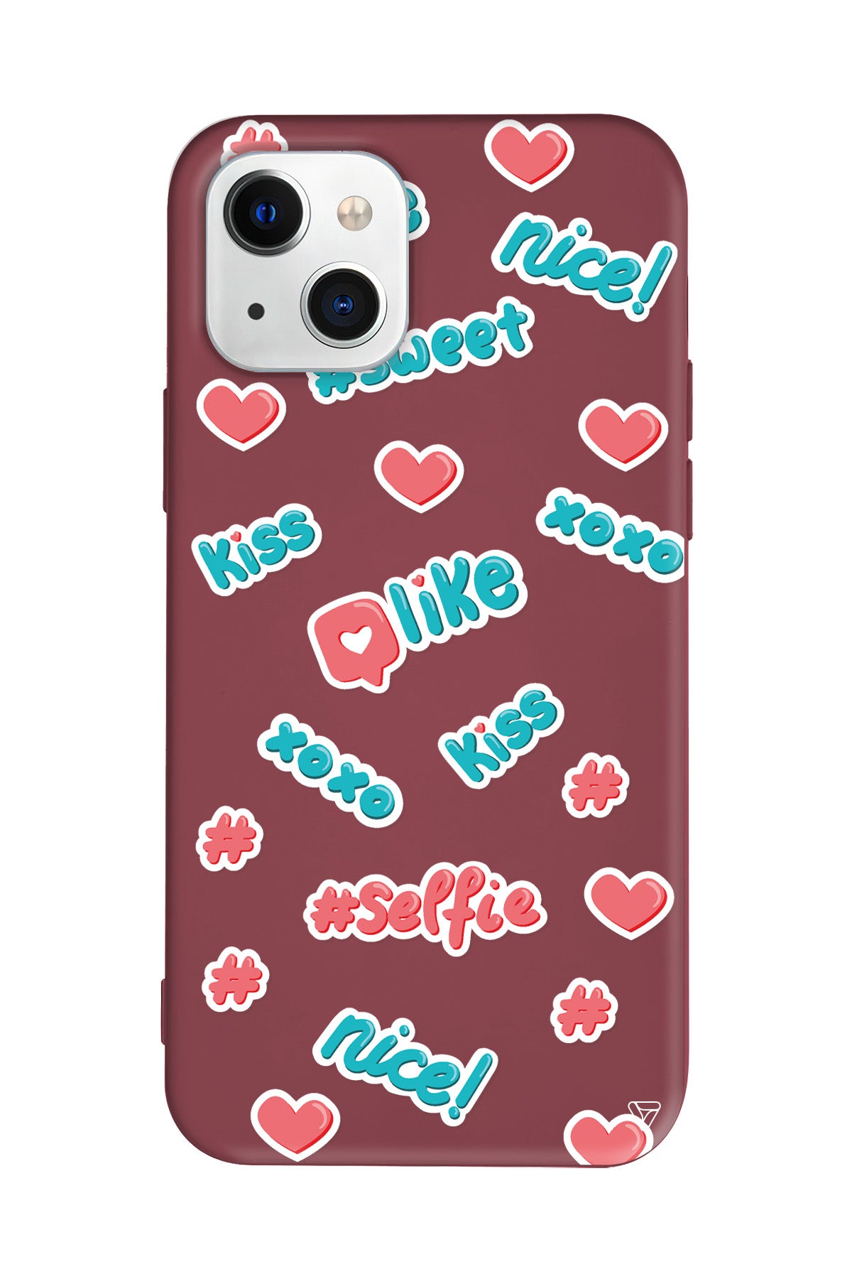 Insta Like Lansman Model İçi Kadife Silikon Telefon Kılıfı