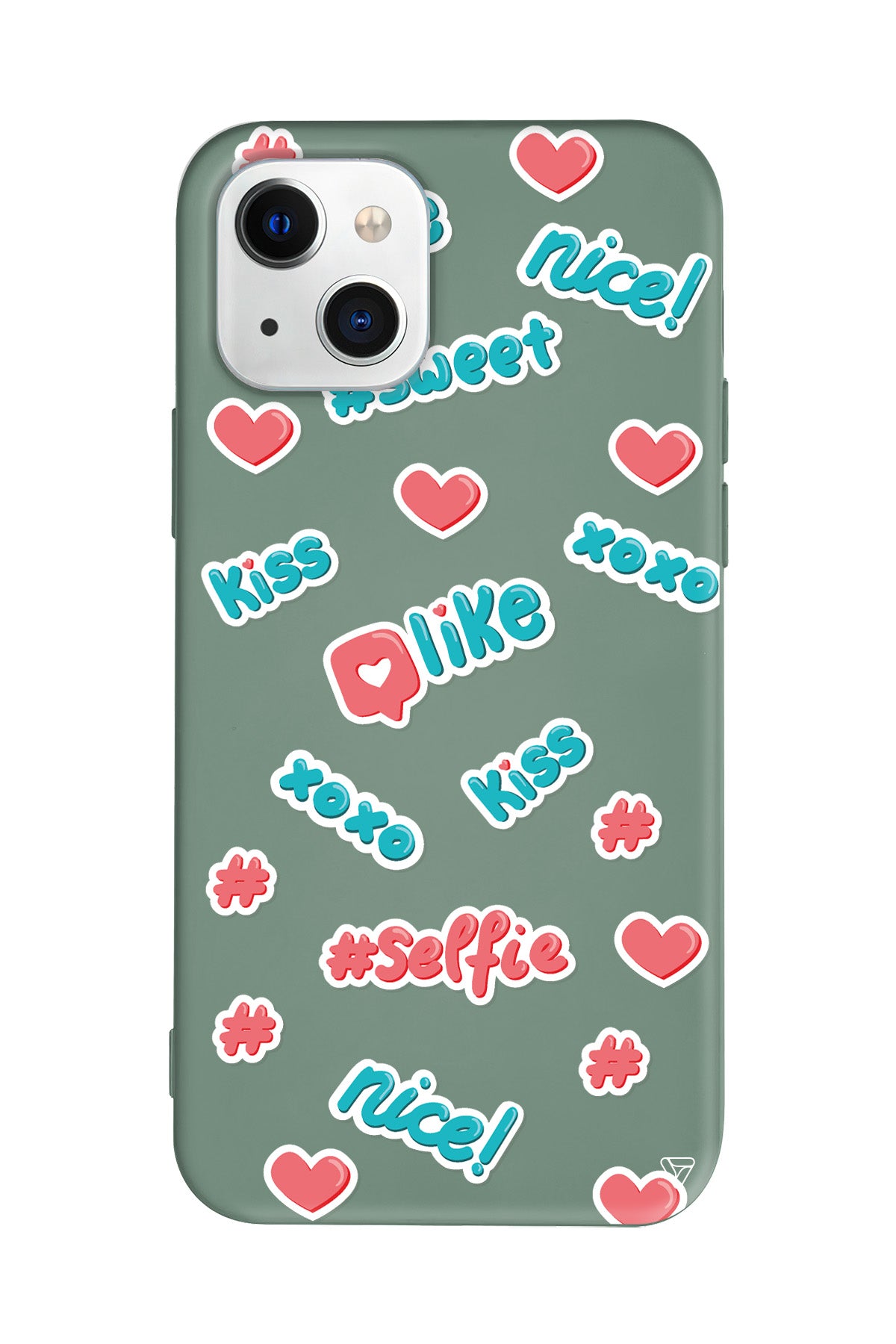 Insta Like Lansman Model İçi Kadife Silikon Telefon Kılıfı