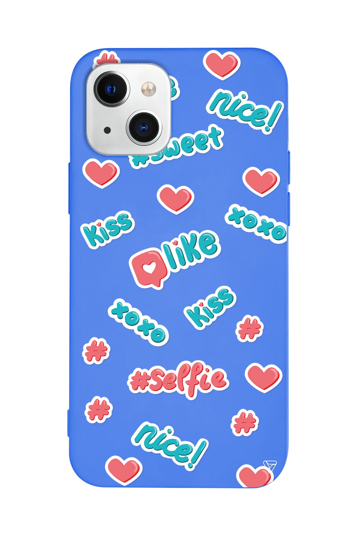 Insta Like Lansman Model İçi Kadife Silikon Telefon Kılıfı