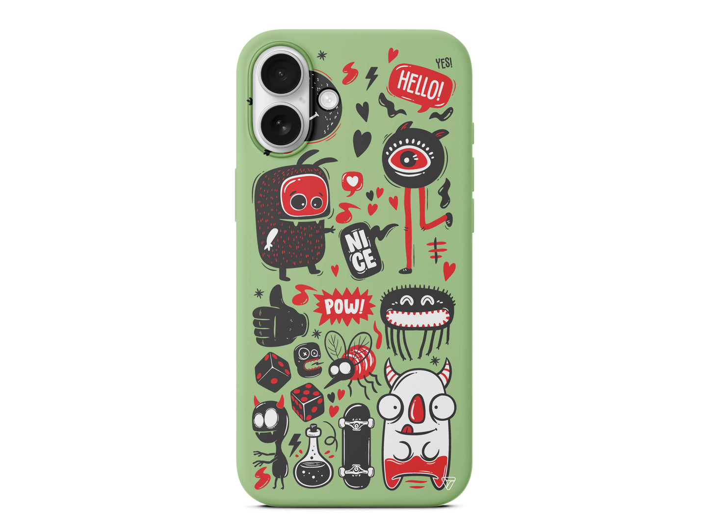 Sevimli Canavarlar Lansman Model İçi Kadife Silikon Telefon Kılıfı – Plus Serisine Özel