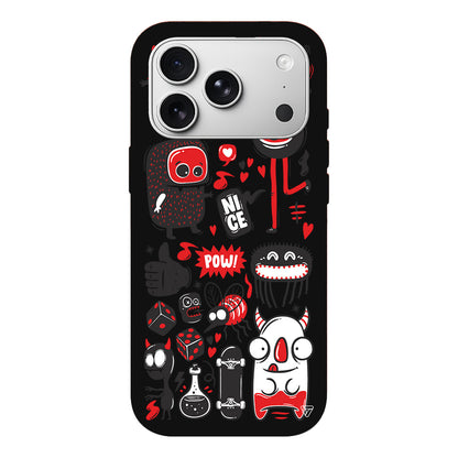 Sevimli Canavarlar Lansman Model İçi Kadife Silikon Telefon Kılıfı