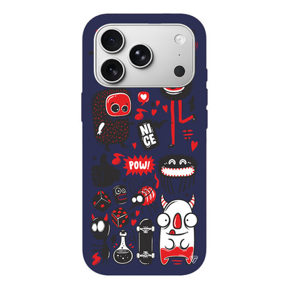 Sevimli Canavarlar Lansman Model İçi Kadife Silikon Telefon Kılıfı