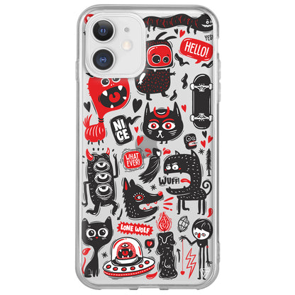 Sevimli Canavarlar 2 Lansman Model İçi Kadife Silikon Telefon Kılıfı