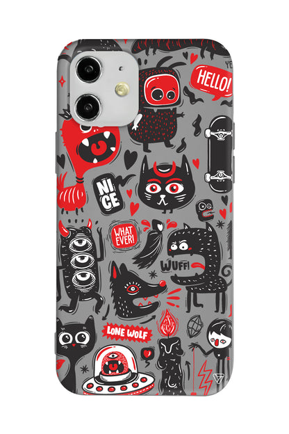 Sevimli Canavarlar 2 Lansman Model İçi Kadife Silikon Telefon Kılıfı