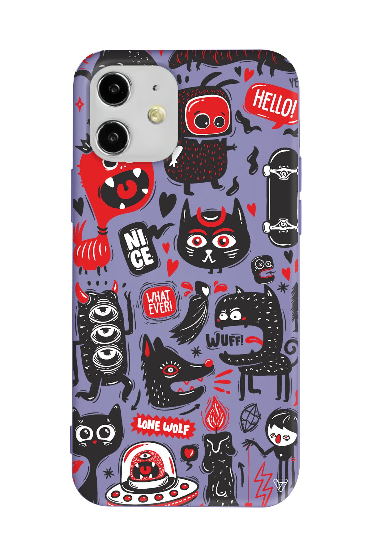 Sevimli Canavarlar 2 Lansman Model İçi Kadife Silikon Telefon Kılıfı