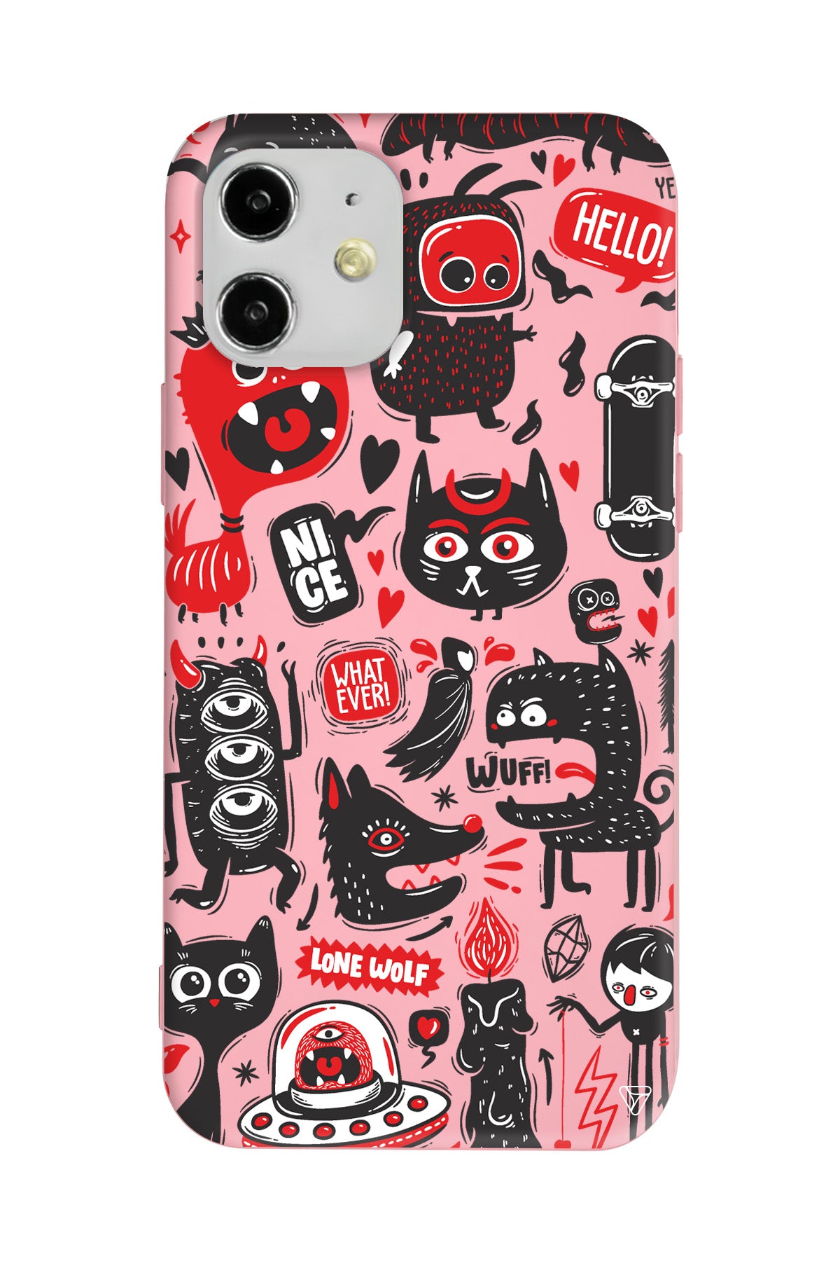 Sevimli Canavarlar 2 Lansman Model İçi Kadife Silikon Telefon Kılıfı