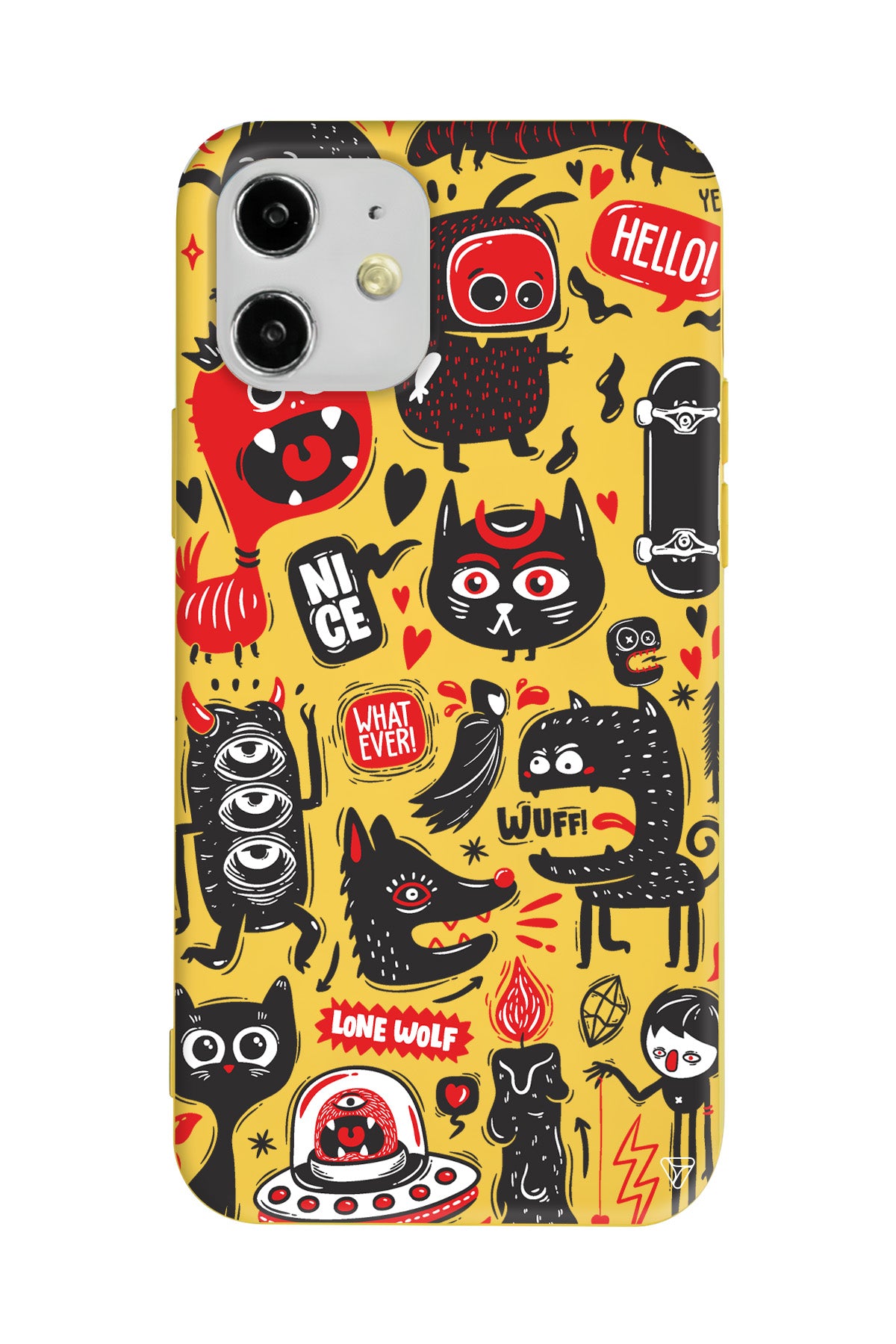 Sevimli Canavarlar 2 Lansman Model İçi Kadife Silikon Telefon Kılıfı