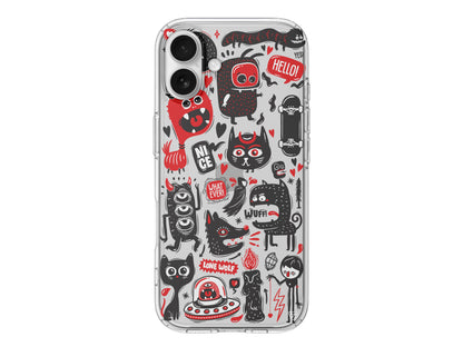 Sevimli Canavarlar 2 Lansman Model İçi Kadife Silikon Telefon Kılıfı