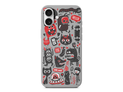 Sevimli Canavarlar 2 Lansman Model İçi Kadife Silikon Telefon Kılıfı – Plus Serisine Özel