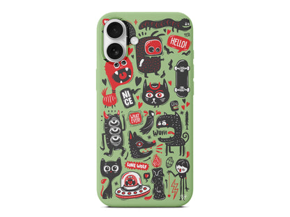 Sevimli Canavarlar 2 Lansman Model İçi Kadife Silikon Telefon Kılıfı