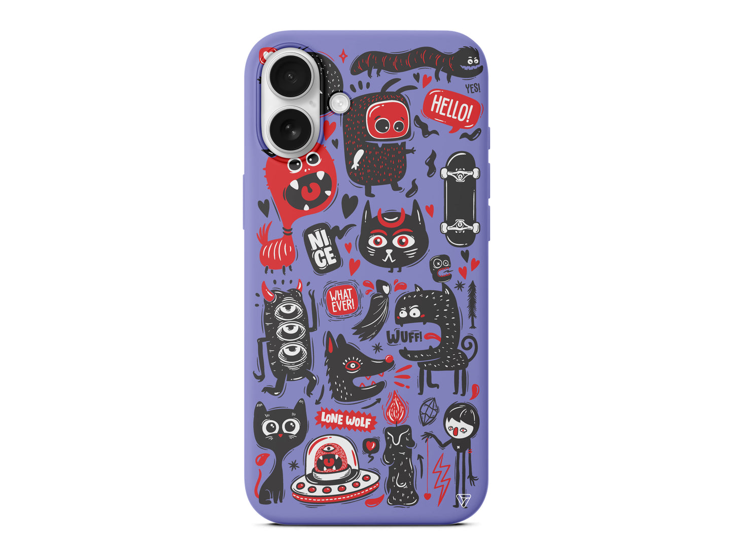 Sevimli Canavarlar 2 Lansman Model İçi Kadife Silikon Telefon Kılıfı – Plus Serisine Özel