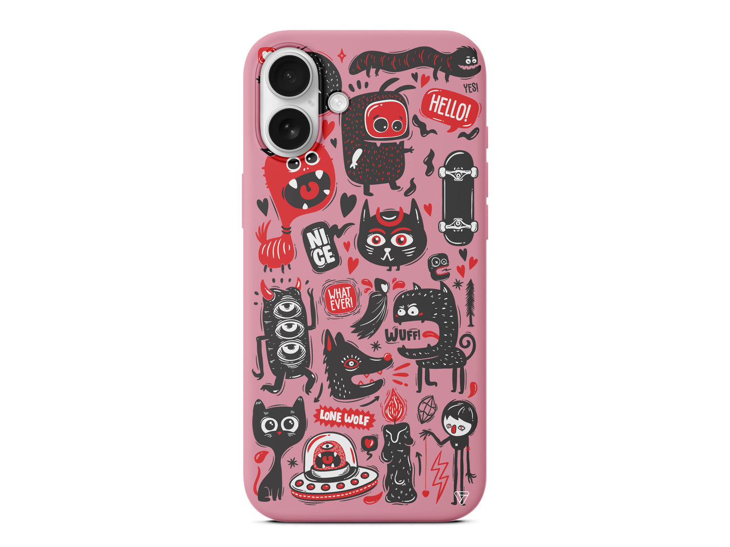 Sevimli Canavarlar 2 Lansman Model İçi Kadife Silikon Telefon Kılıfı – Plus Serisine Özel