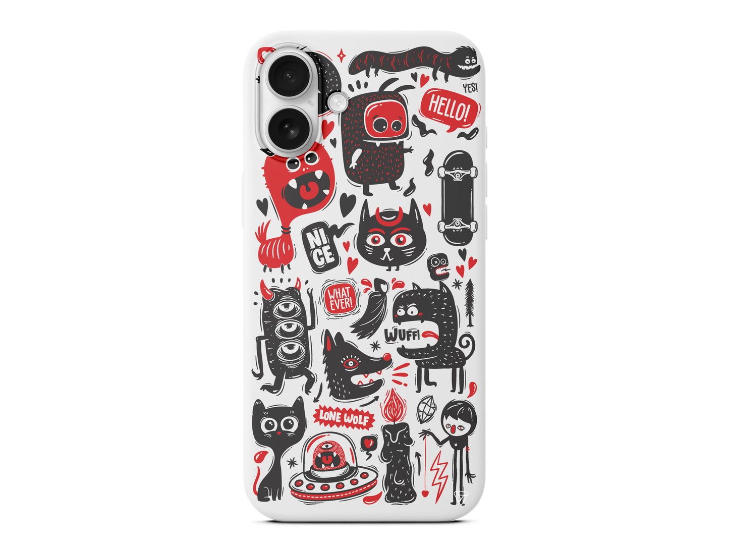 Sevimli Canavarlar 2 Lansman Model İçi Kadife Silikon Telefon Kılıfı