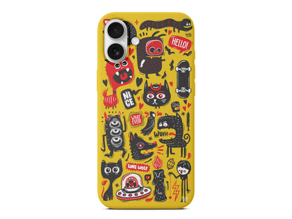 Sevimli Canavarlar 2 Lansman Model İçi Kadife Silikon Telefon Kılıfı