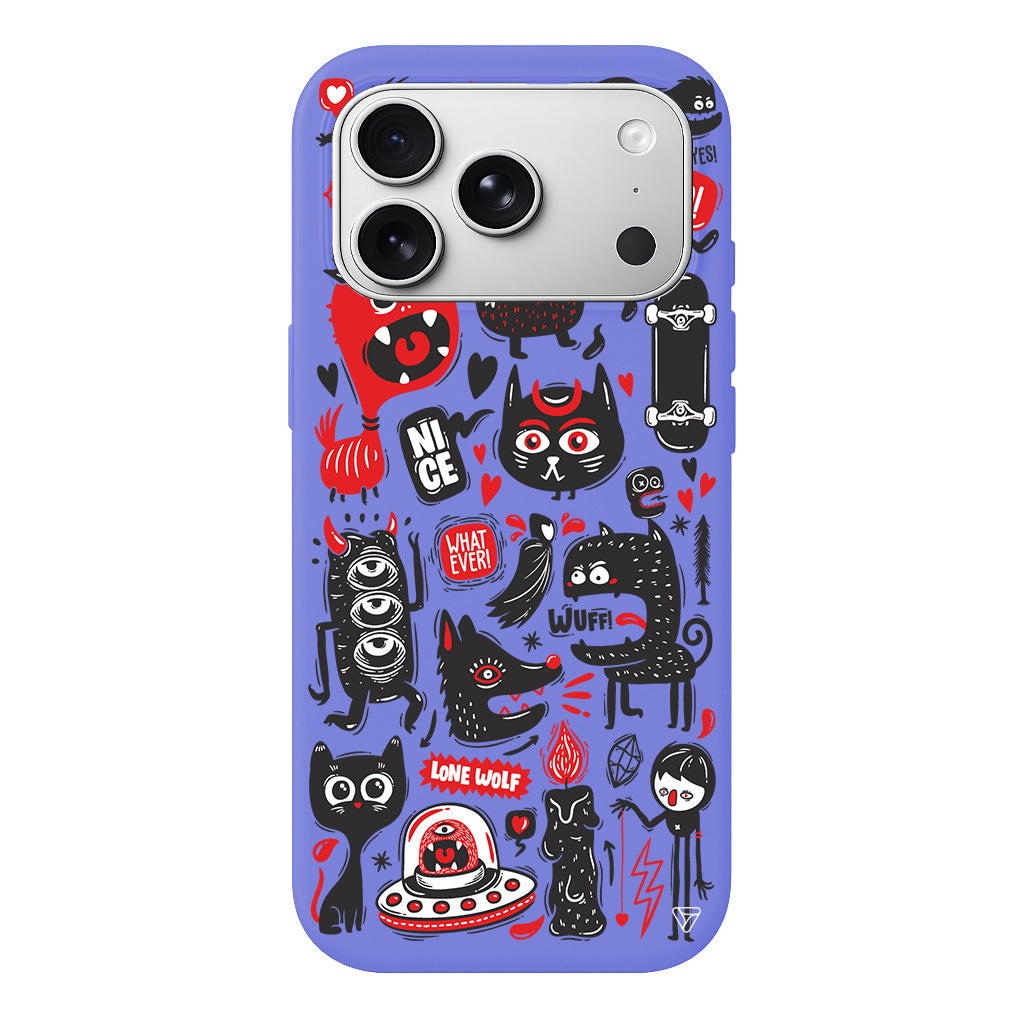 Sevimli Canavarlar 2 Lansman Model İçi Kadife Silikon Telefon Kılıfı