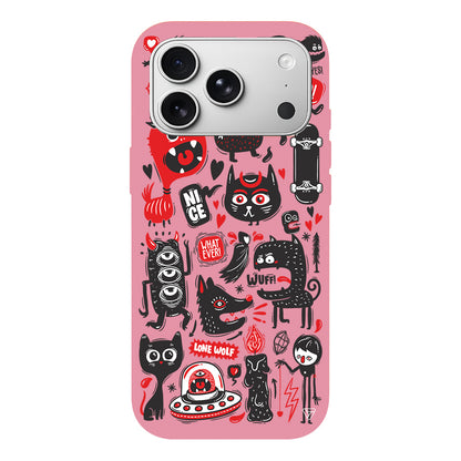 Sevimli Canavarlar 2 Lansman Model İçi Kadife Silikon Telefon Kılıfı