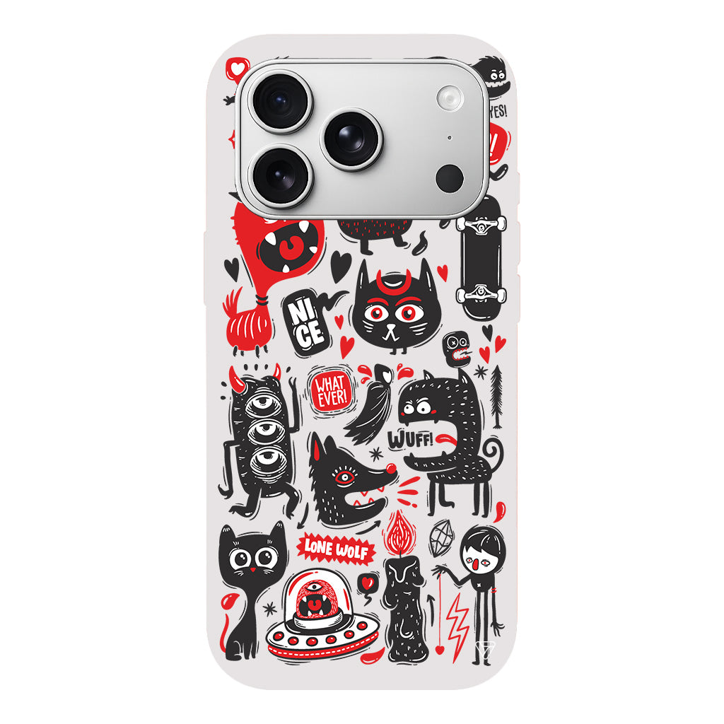 Sevimli Canavarlar 2 Lansman Model İçi Kadife Silikon Telefon Kılıfı