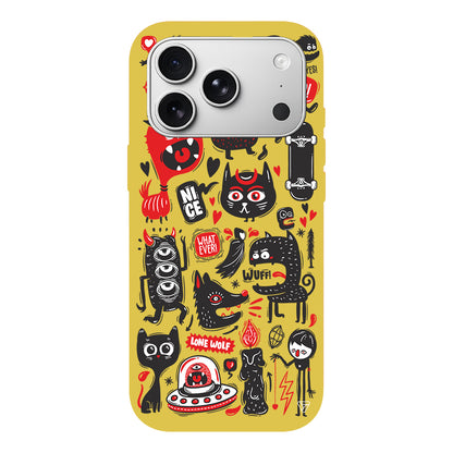 Sevimli Canavarlar 2 Lansman Model İçi Kadife Silikon Telefon Kılıfı