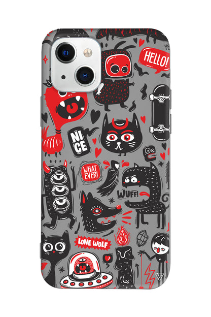 Sevimli Canavarlar 2 Lansman Model İçi Kadife Silikon Telefon Kılıfı