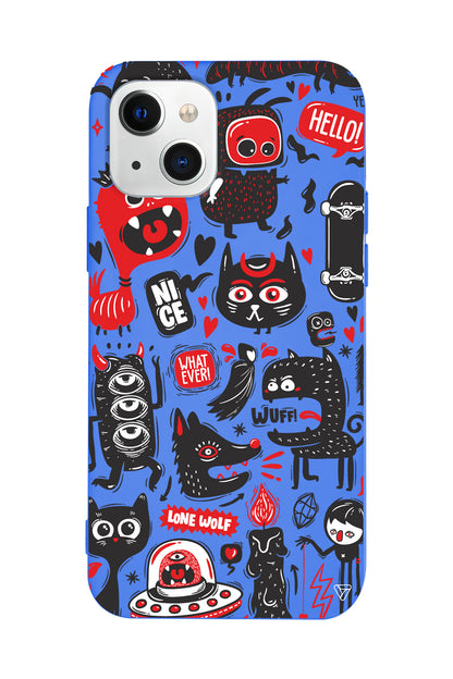 Sevimli Canavarlar 2 Lansman Model İçi Kadife Silikon Telefon Kılıfı – Plus Serisine Özel