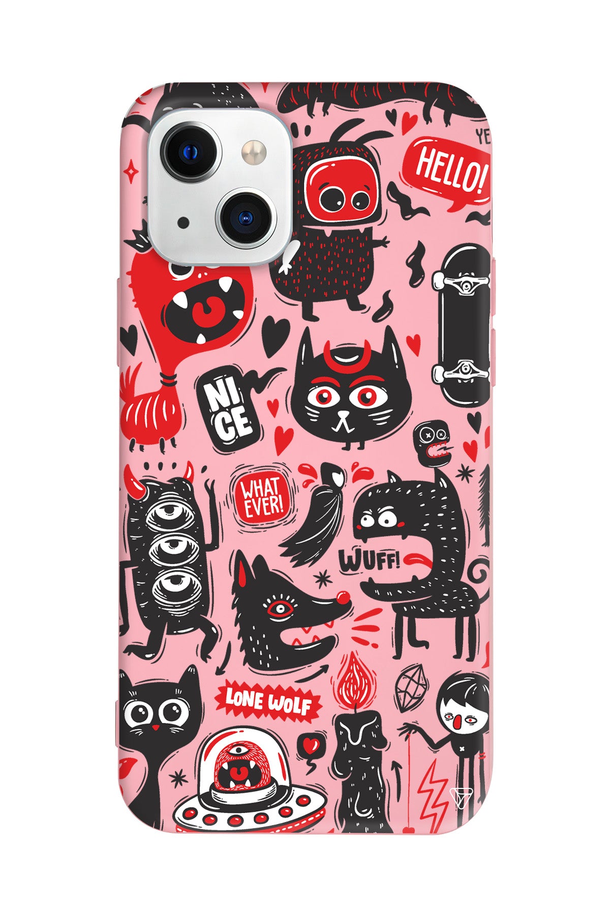 Sevimli Canavarlar 2 Lansman Model İçi Kadife Silikon Telefon Kılıfı – Plus Serisine Özel