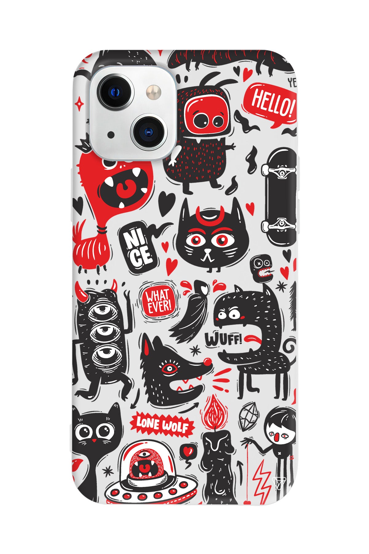 Sevimli Canavarlar 2 Lansman Model İçi Kadife Silikon Telefon Kılıfı