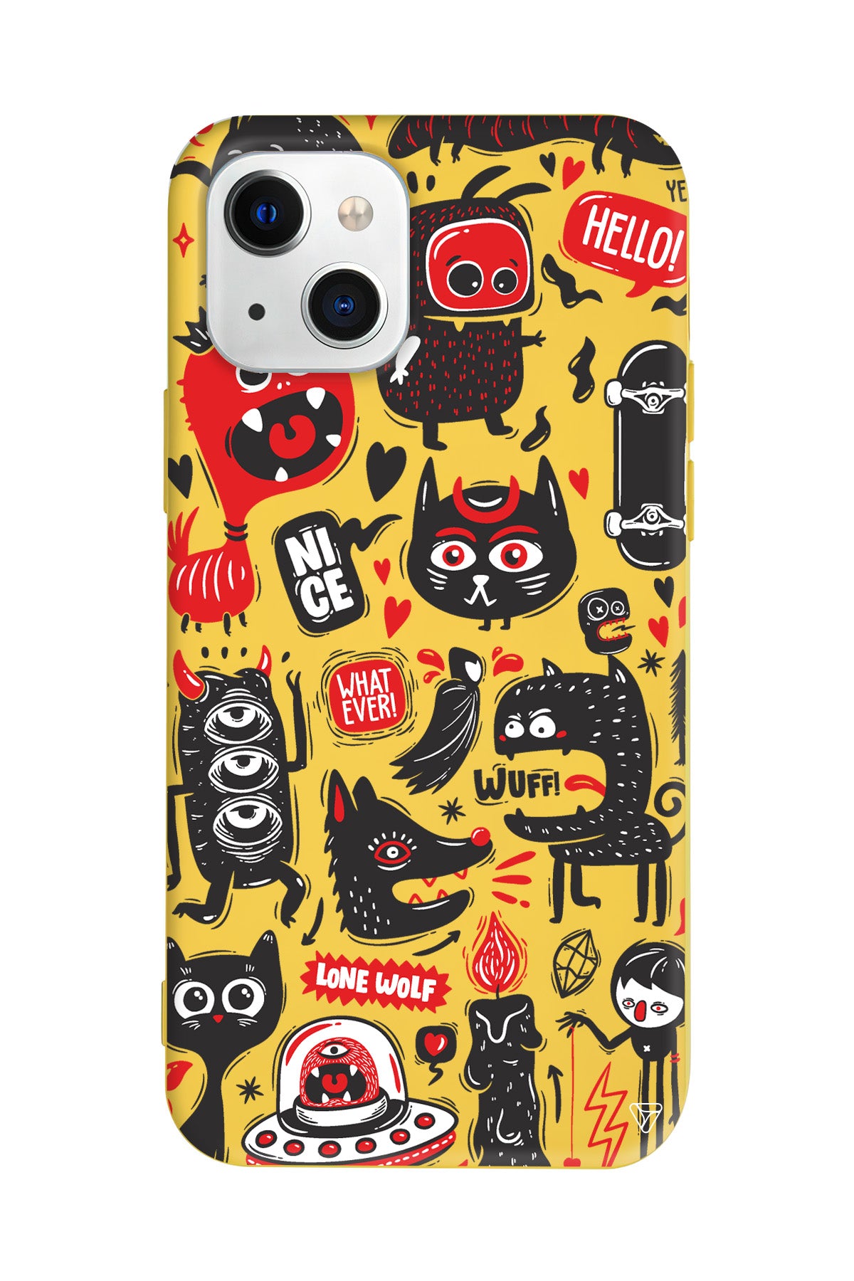 Sevimli Canavarlar 2 Lansman Model İçi Kadife Silikon Telefon Kılıfı