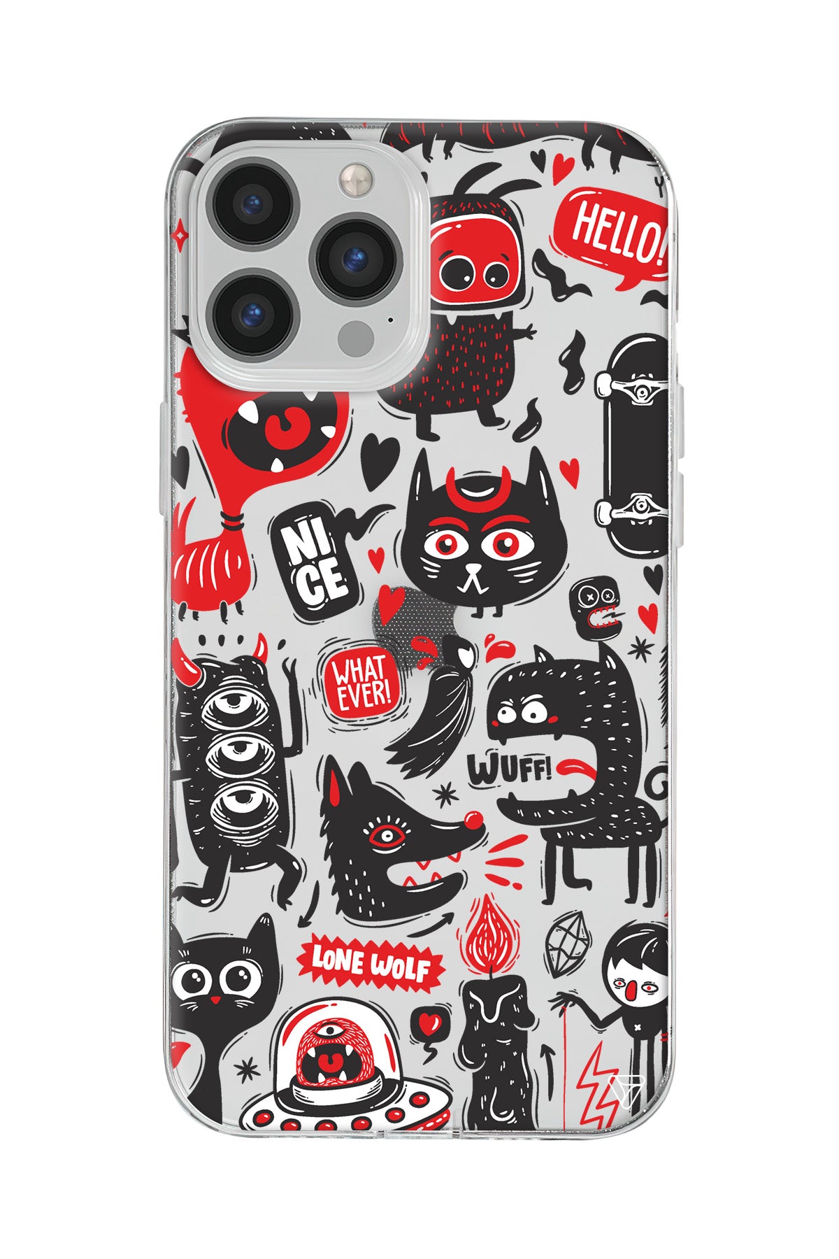 Sevimli Canavarlar 2 Lansman Model İçi Kadife Silikon Telefon Kılıfı