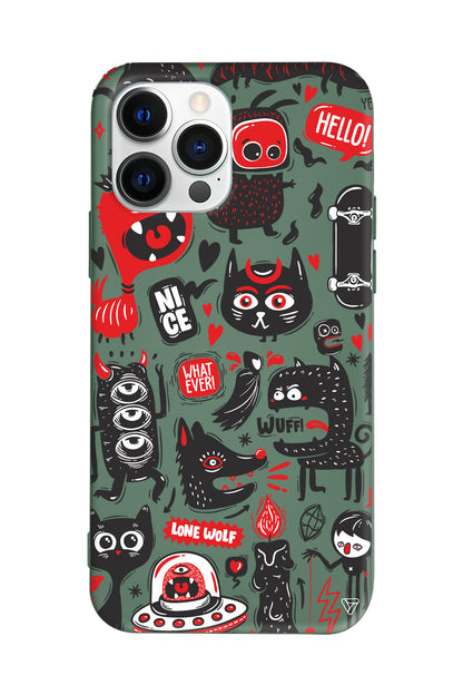 Sevimli Canavarlar 2 Lansman Model İçi Kadife Silikon Telefon Kılıfı