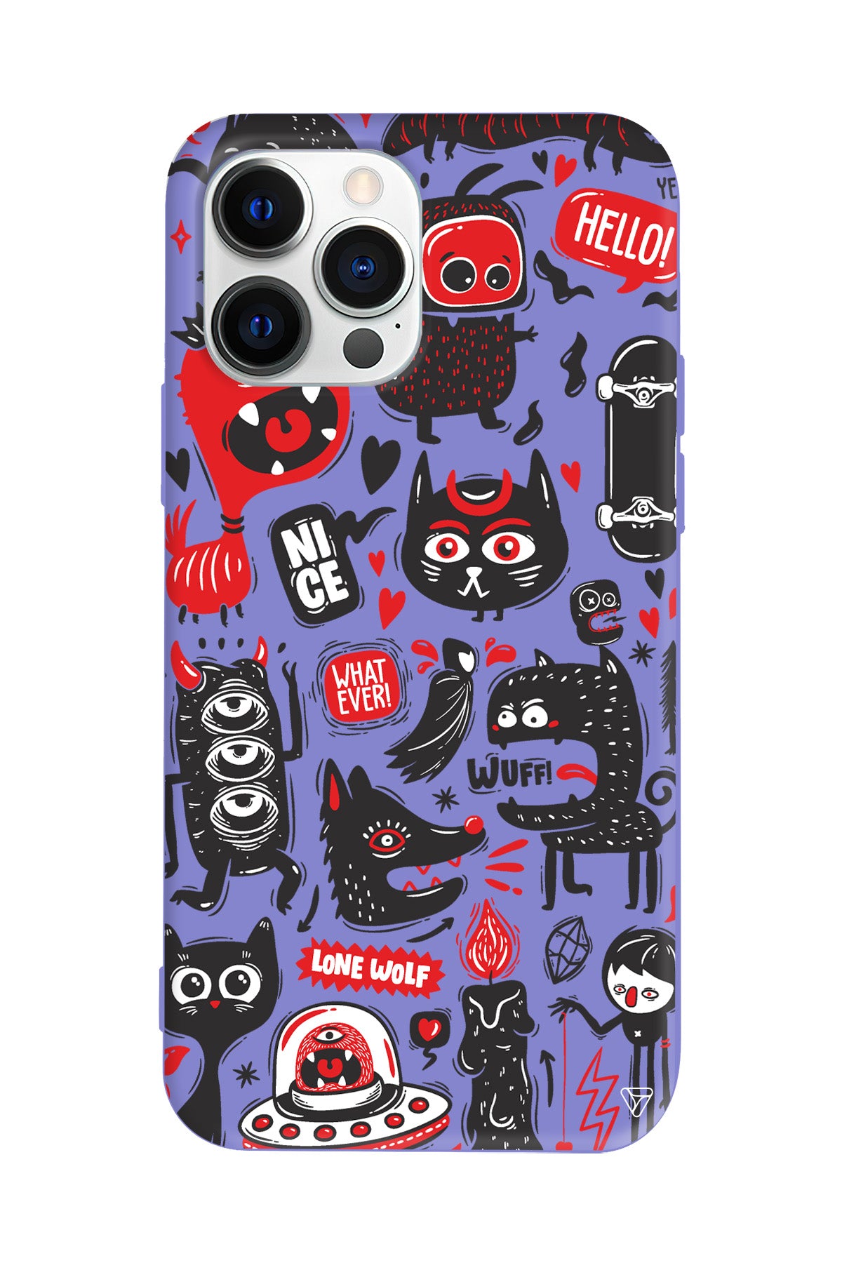 Sevimli Canavarlar 2 Lansman Model İçi Kadife Silikon Telefon Kılıfı