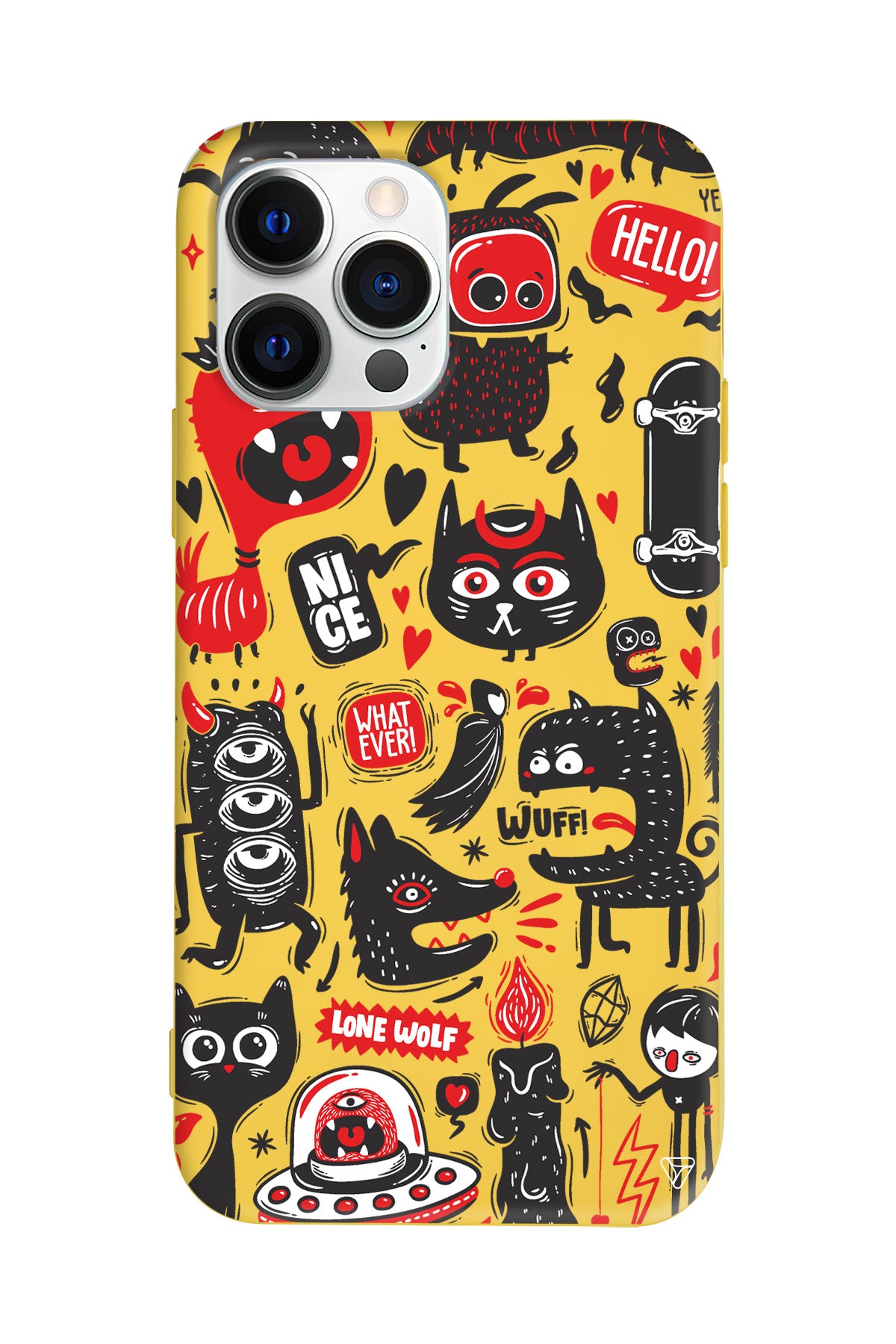 Sevimli Canavarlar 2 Lansman Model İçi Kadife Silikon Telefon Kılıfı