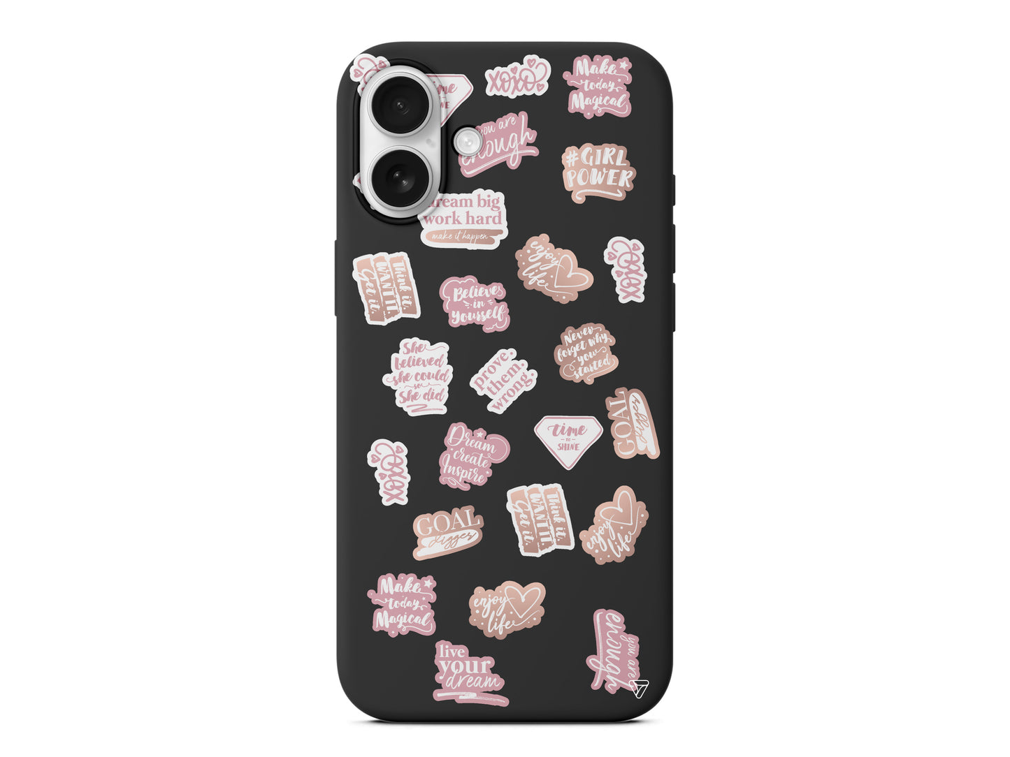 Female Sticker 2 Lansman Model İçi Kadife Silikon Telefon Kılıfı – Plus Serisine Özel