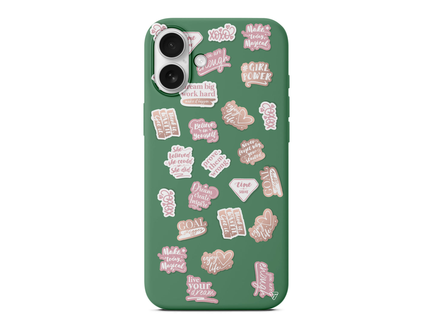 Female Sticker 2 Lansman Model İçi Kadife Silikon Telefon Kılıfı