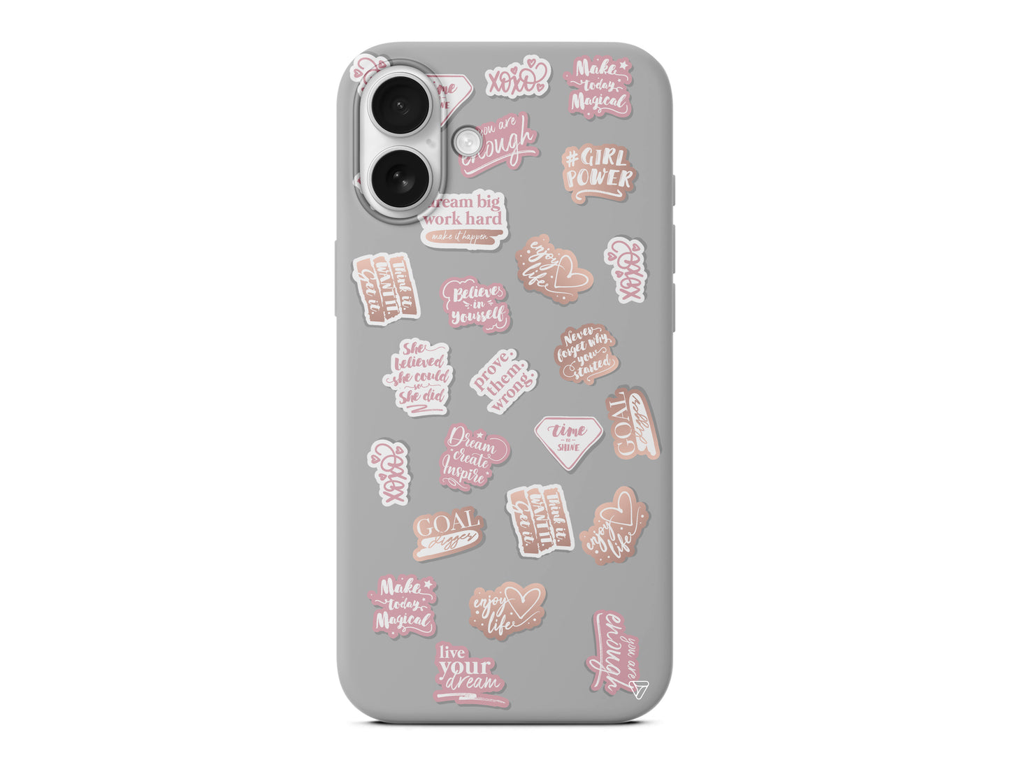 Female Sticker 2 Lansman Model İçi Kadife Silikon Telefon Kılıfı – Plus Serisine Özel