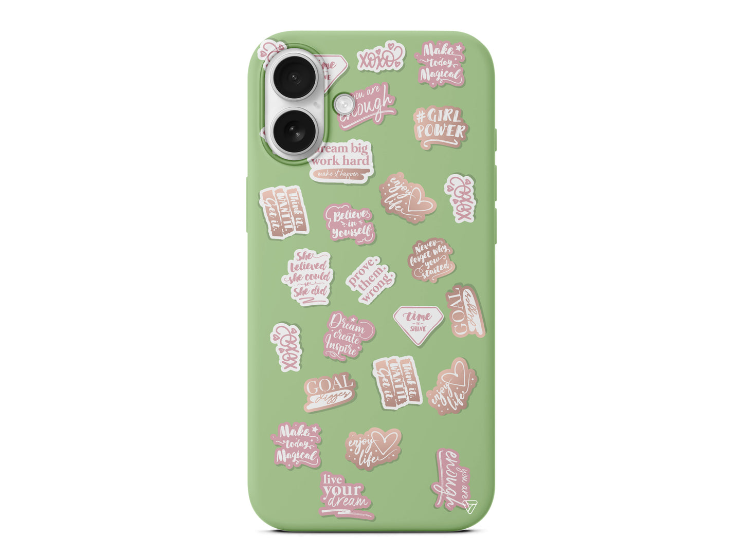 Female Sticker 2 Lansman Model İçi Kadife Silikon Telefon Kılıfı