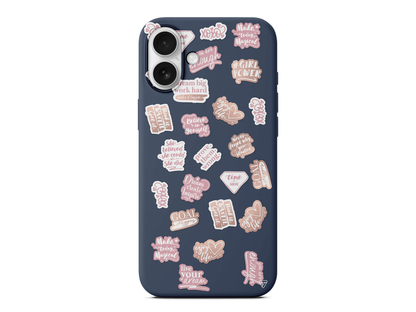 Female Sticker 2 Lansman Model İçi Kadife Silikon Telefon Kılıfı