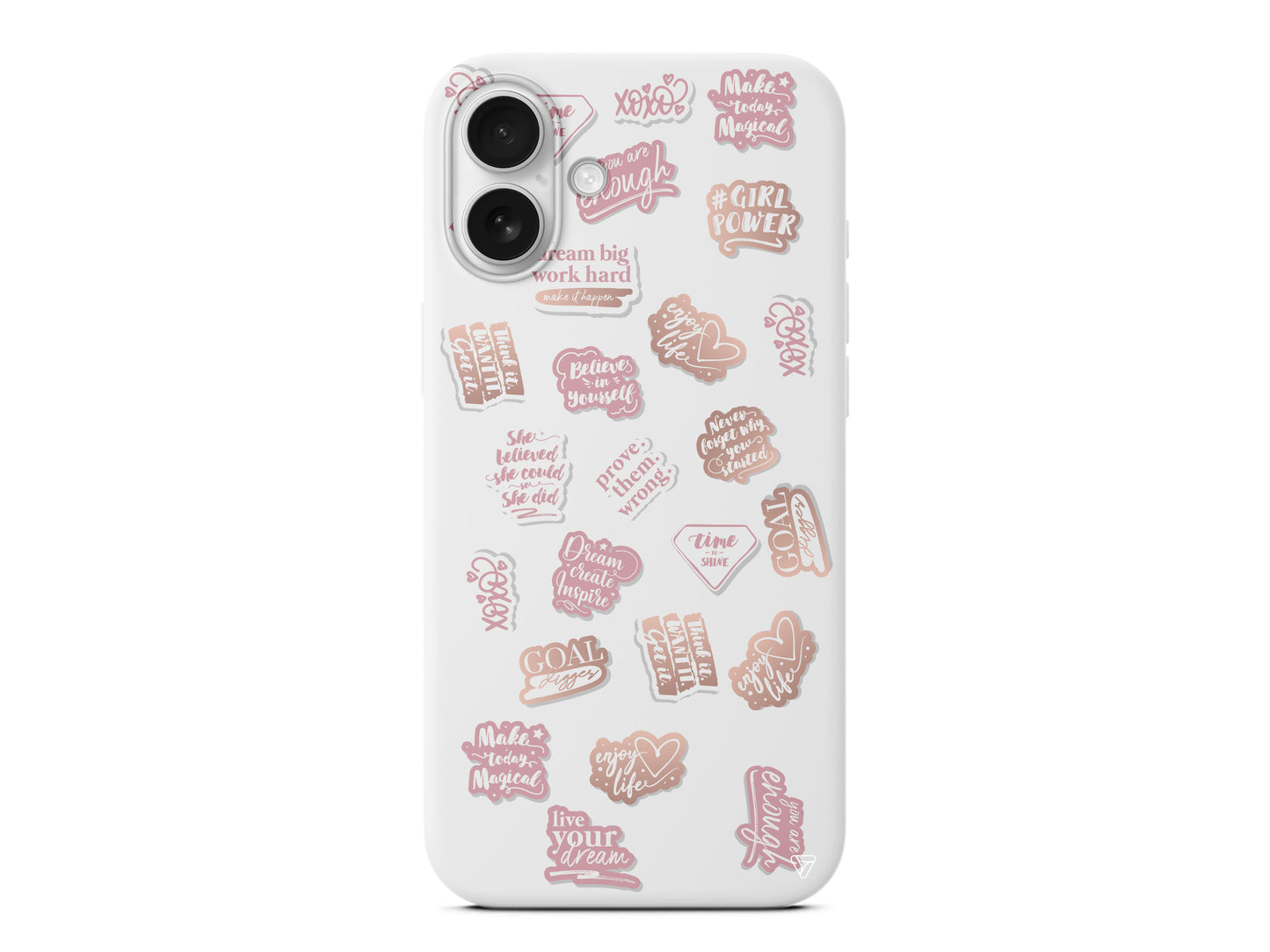 Female Sticker 2 Lansman Model İçi Kadife Silikon Telefon Kılıfı – Plus Serisine Özel