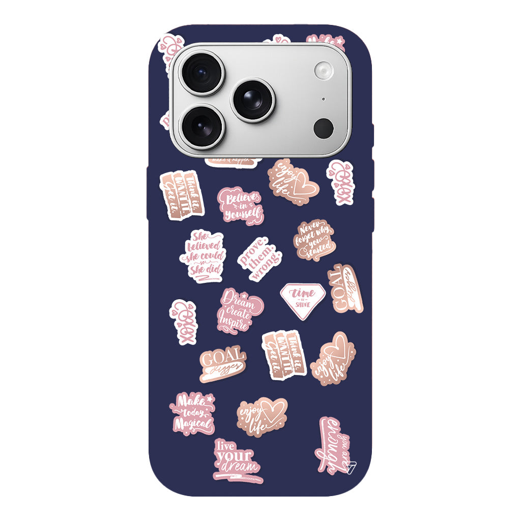 Female Sticker 2 Lansman Model İçi Kadife Silikon Telefon Kılıfı