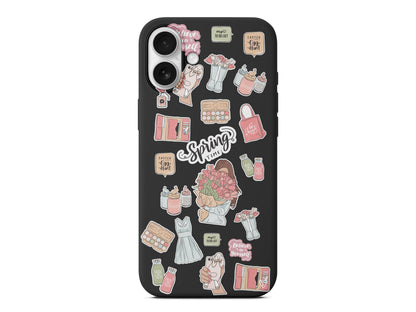 Spring Time Lansman Model İçi Kadife Silikon Telefon Kılıfı