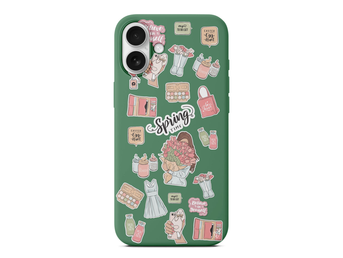 Spring Time Lansman Model İçi Kadife Silikon Telefon Kılıfı – Plus Serisine Özel