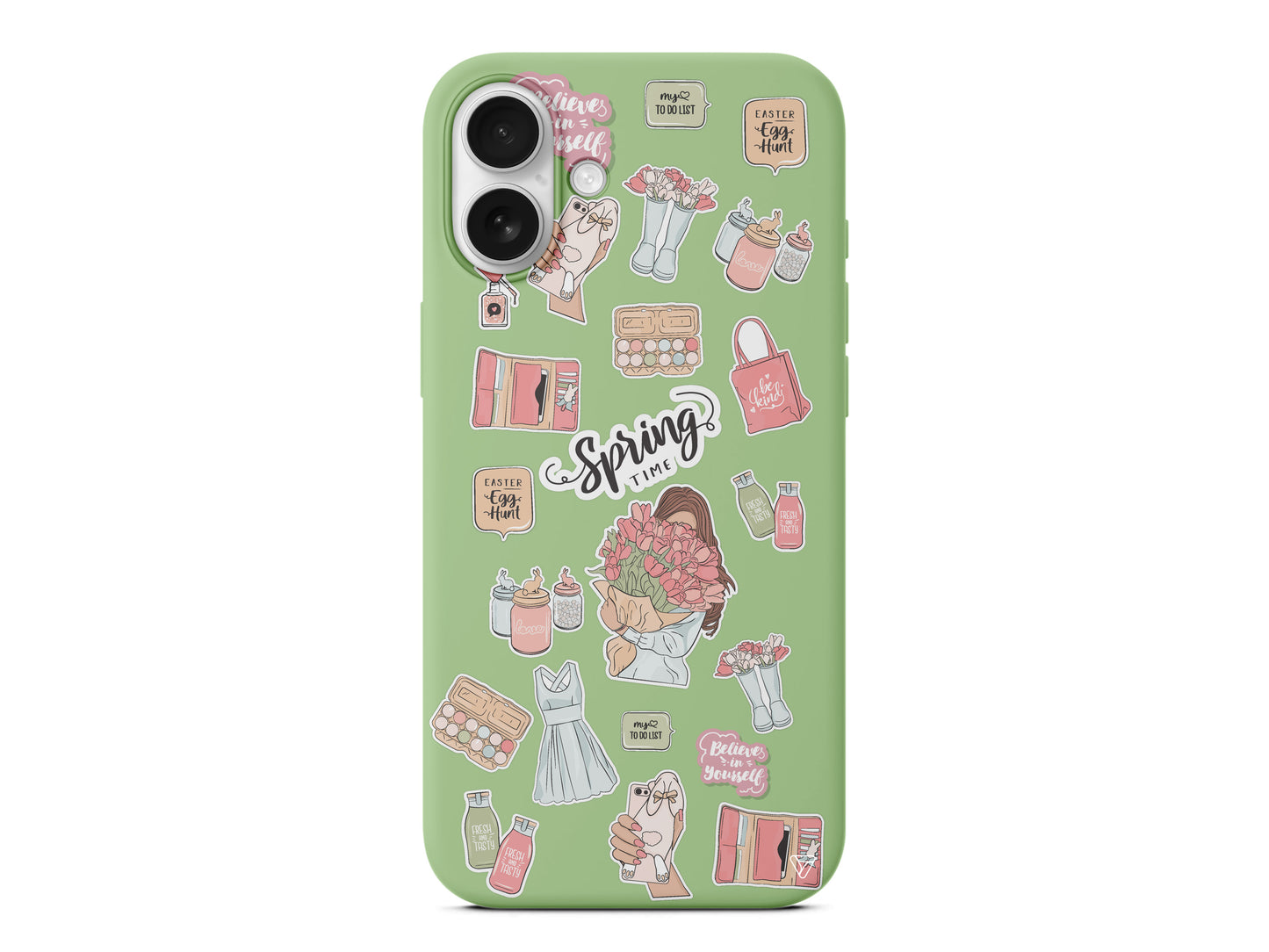 Spring Time Lansman Model İçi Kadife Silikon Telefon Kılıfı – Plus Serisine Özel