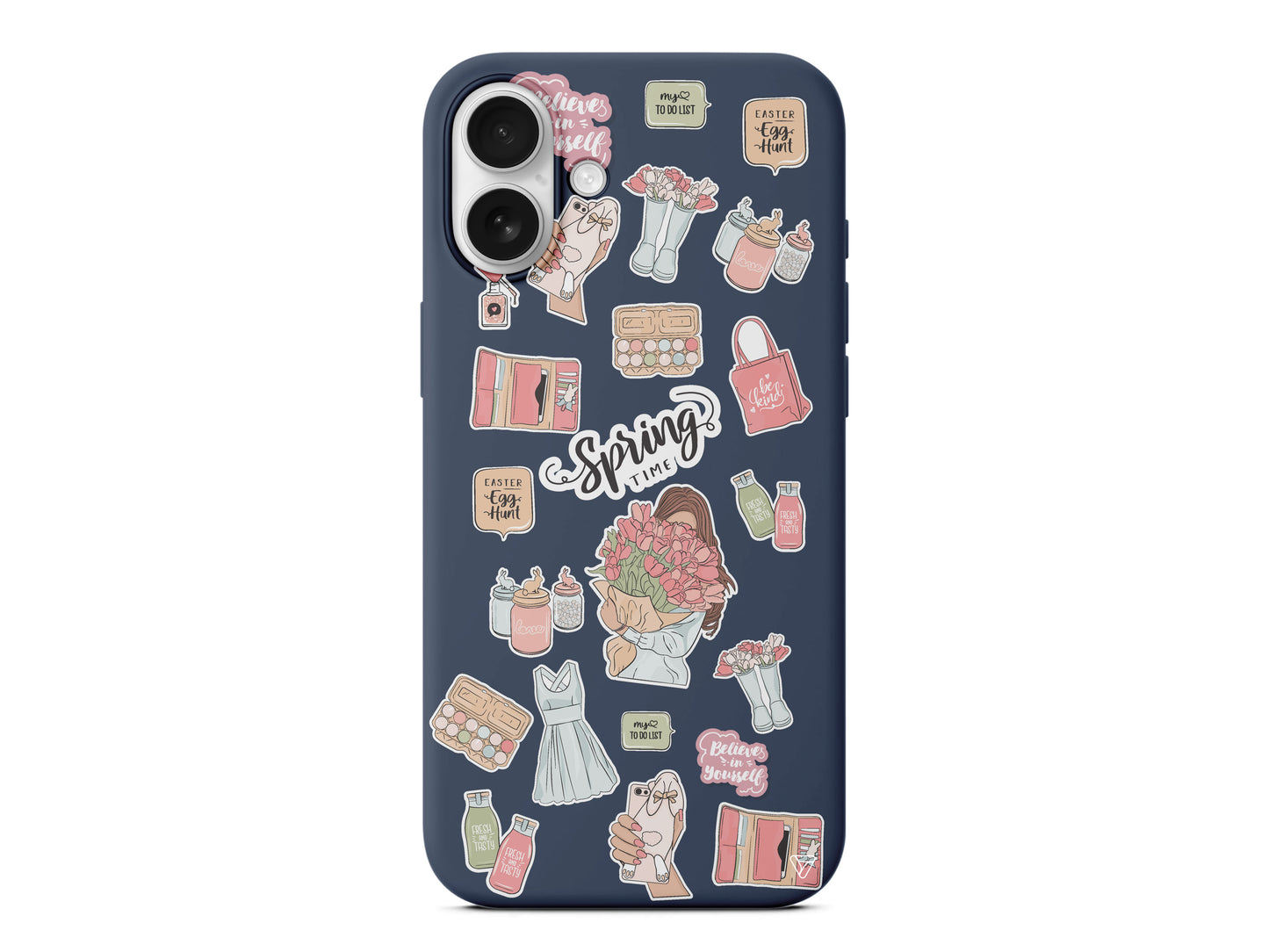 Spring Time Lansman Model İçi Kadife Silikon Telefon Kılıfı