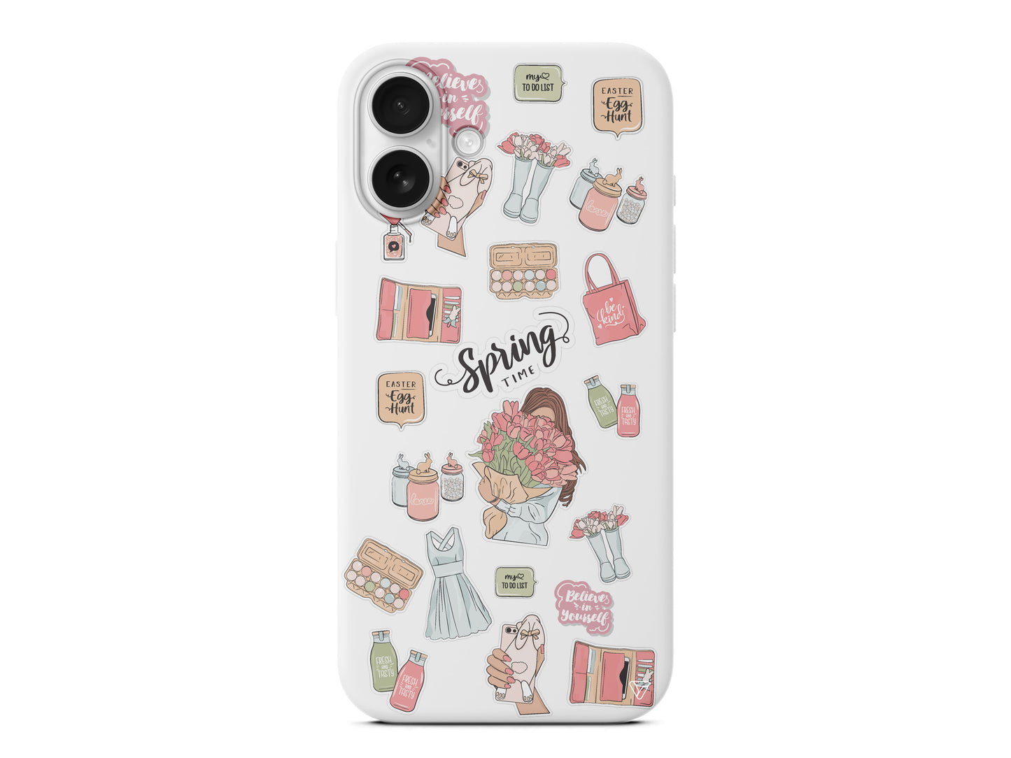 Spring Time Lansman Model İçi Kadife Silikon Telefon Kılıfı – Plus Serisine Özel