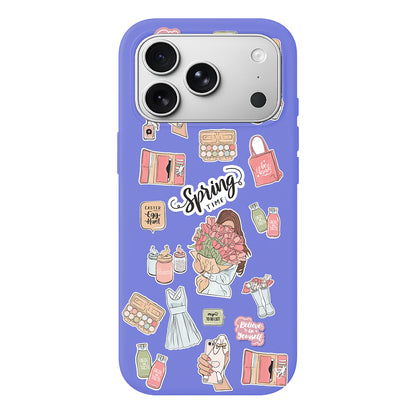 Spring Time Lansman Model İçi Kadife Silikon Telefon Kılıfı