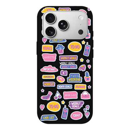 Weekly Goals Lansman Model İçi Kadife Silikon Telefon Kılıfı