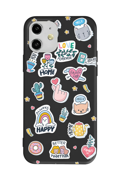 Always Happy Lansman Model İçi Kadife Silikon Telefon Kılıfı