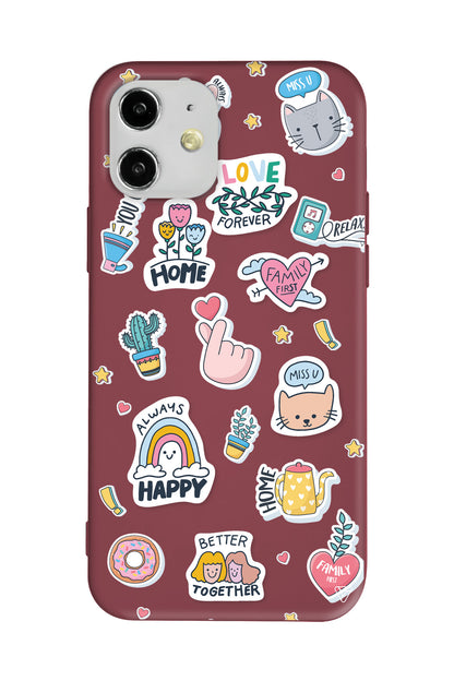 Always Happy Lansman Model İçi Kadife Silikon Telefon Kılıfı