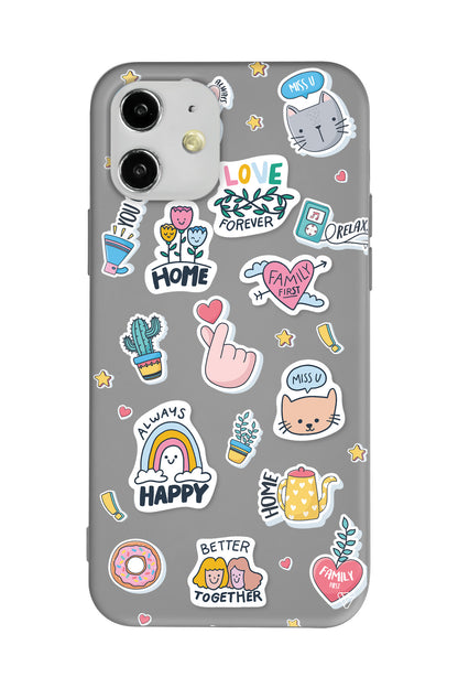 Always Happy Lansman Model İçi Kadife Silikon Telefon Kılıfı