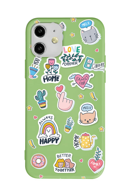 Always Happy Lansman Model İçi Kadife Silikon Telefon Kılıfı