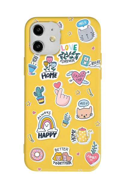 Always Happy Lansman Model İçi Kadife Silikon Telefon Kılıfı